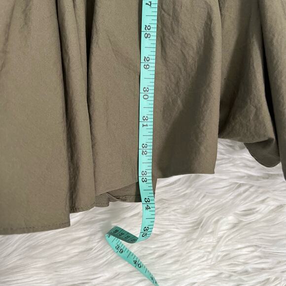 Mable Tiered Ruffle Sleeveless Mini Dress In Dusty Sage - Picture 7 of 10